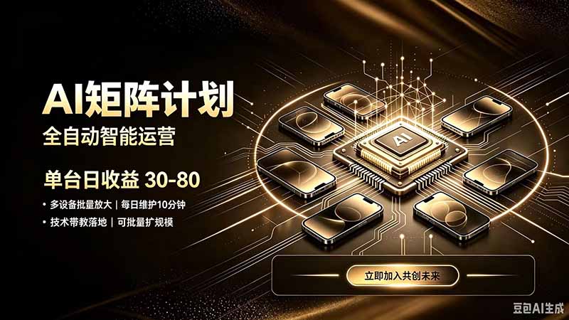 AI智能对话，矩阵规模化创业，全程技术扶持，长久稳定，日入800+-创学资源站
