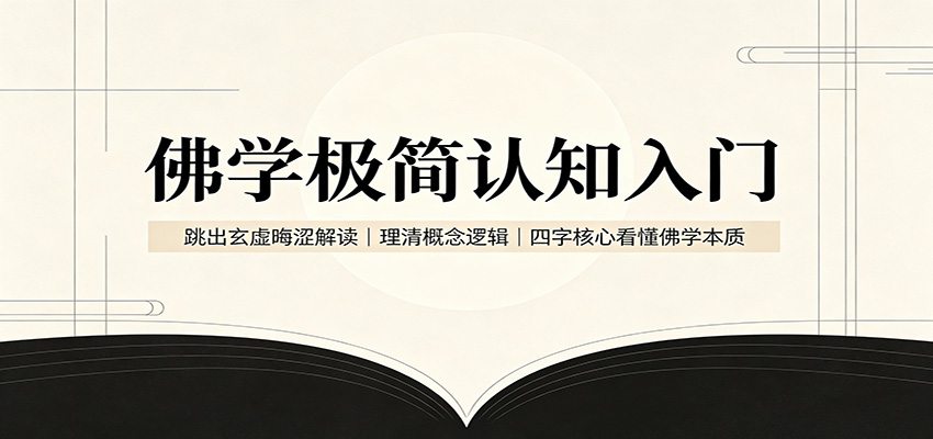 佛学极简认知入门:跳出玄虚晦涩解读,理清概念逻辑,四字核心看懂佛学本质-创学资源站