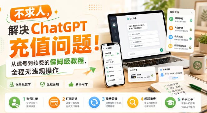 不求人,解决ChatGPT充值问题!从建号到续费的保姆级教程,全程无违规操作-创学资源站