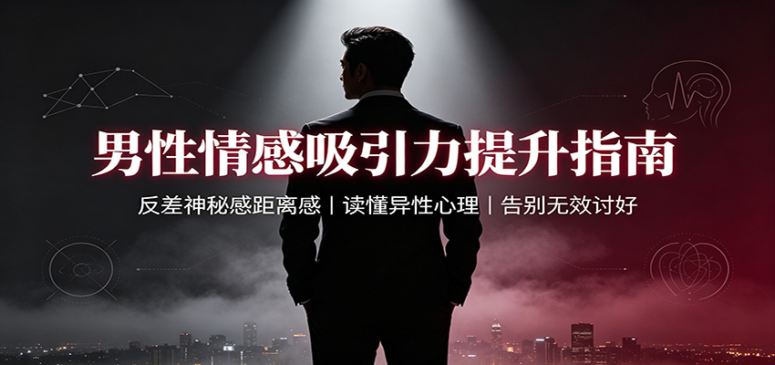 男性情感吸引力提升指南：反差神秘感距离感，读懂异性心理，告别无效讨好-创学资源站