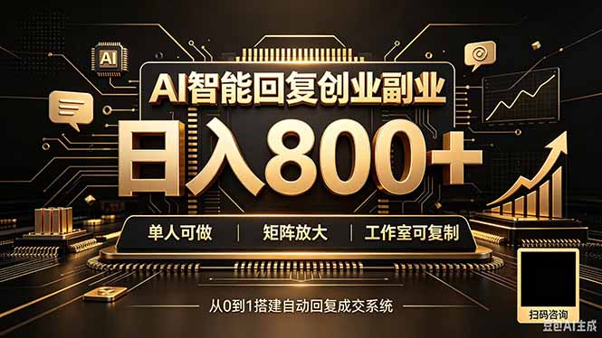 全自动AI挂机创业｜个人副业→工作室全链路扶持-创学资源站