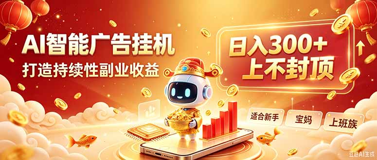 告别手动干活！AI自动化，解锁线上被动收益-创学资源站