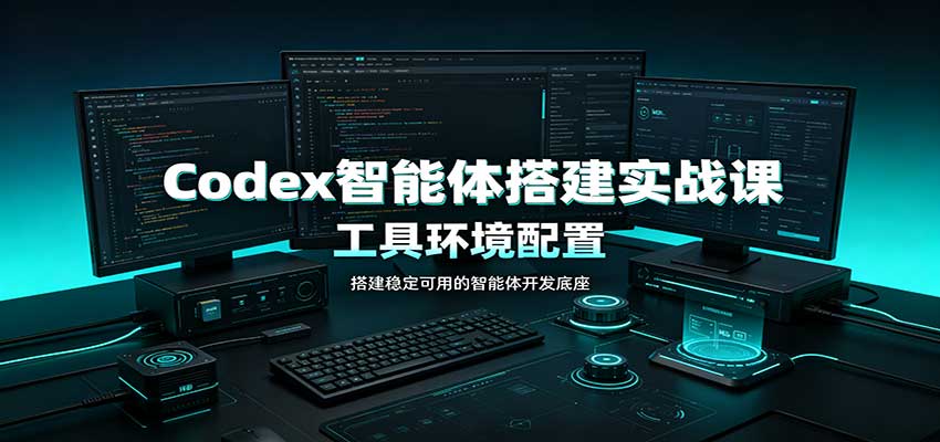 Codex智能体搭建实战课：工具环境配置，自定义技能开发，多业务自动化教学-创学资源站