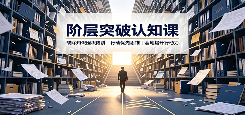 阶层突破认知课：破除知识囤积陷阱，行动优先思维，落地提升行动力-创学资源站