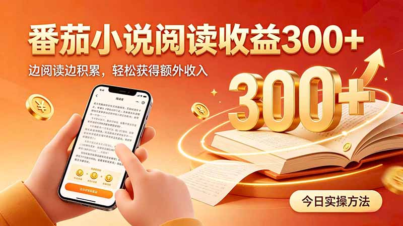 全自动番茄挂机玩法,日入300+边阅读边积累,轻松获得额外收入-创学资源站