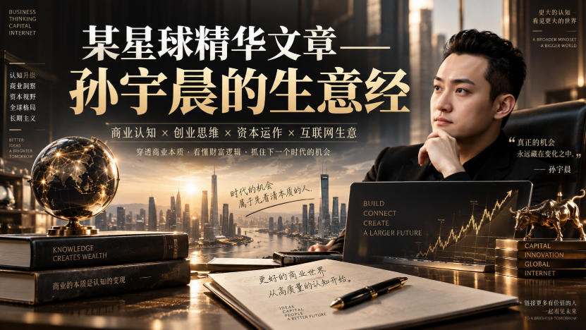 某星球精华文章——孙宇晨的生意经-创学资源站