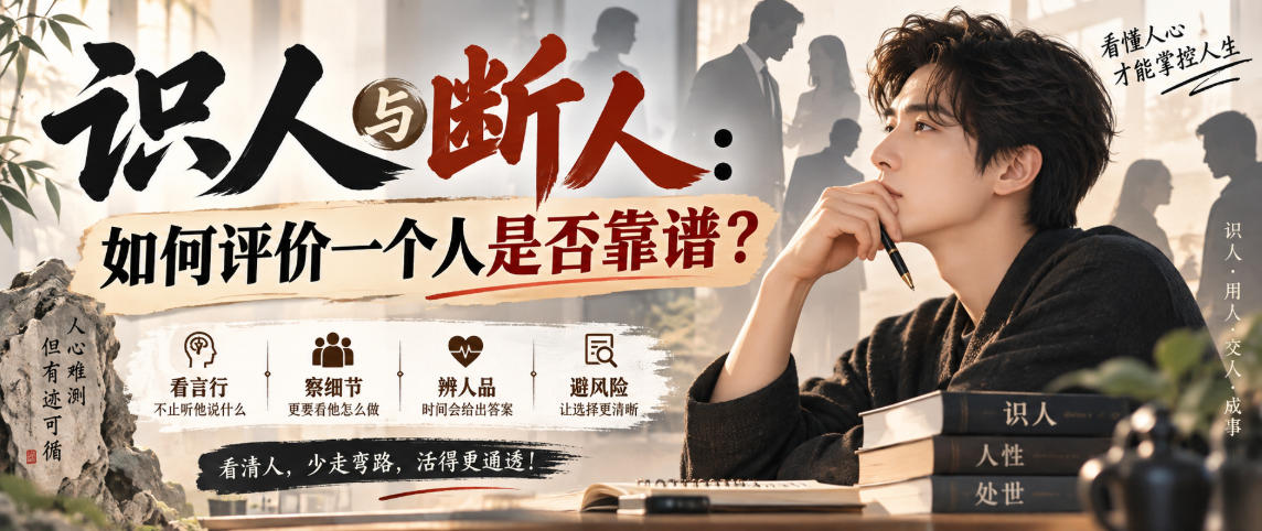 付费文章：识人与断人：如何评价一个人是否靠谱？-创学资源站