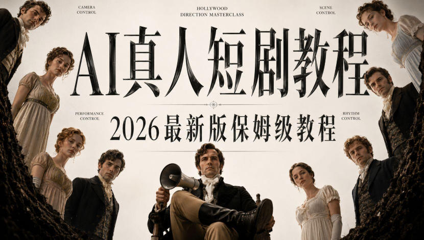 AI真人短剧制作全流程，AI视频大佬专为零基础研制的AI短剧教程，保姆级教程，新手一学就会！-创学资源站