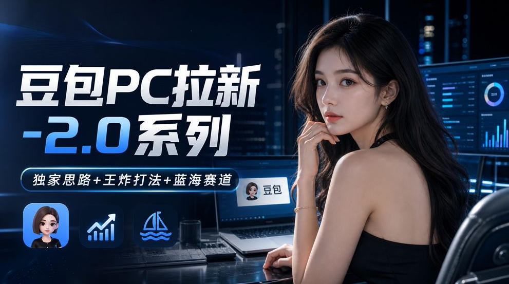 豆包PC拉新2.0系列-独家思路+王炸打法+蓝海赛道-创学资源站