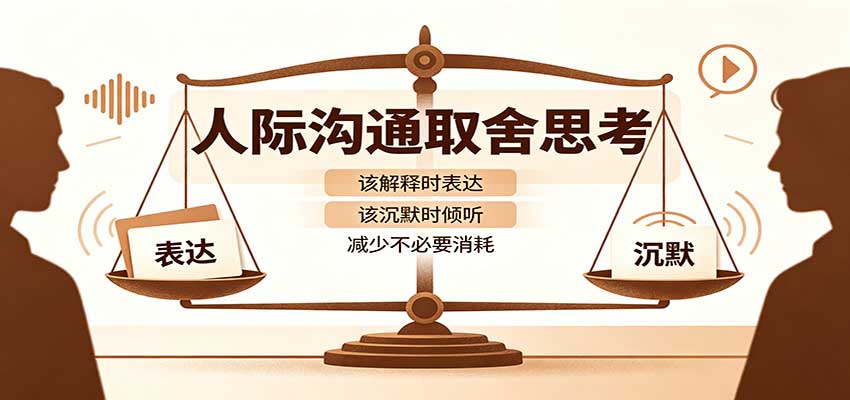 人际沟通取舍思考：分清解释与沉默边界，拿捏职场生活沟通分寸减少情绪内耗-创学资源站