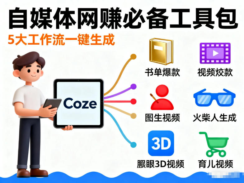 Coze工作流合集，内容一共100份左右，内容丰富，可以提供工作效率-创学资源站