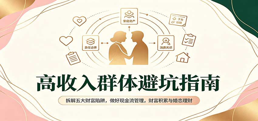高收入群体避坑指南：拆解五大财富陷阱，做好现金流管理，财富积累与婚恋理财-创学资源站