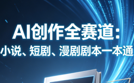AI创作全赛道：小说、短剧、漫剧剧本一本通(更新9月)-创学资源站