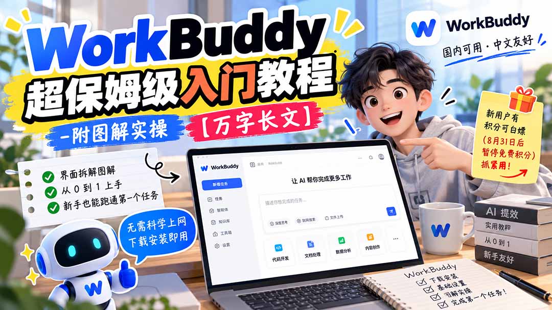 WorkBuddy 超保姆级入门教程-附图解实操 【万字长文】-创学资源站