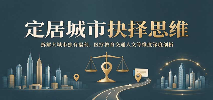 定居城市抉择思维：拆解大城市独有福利，医疗教育交通人文等维度深度剖析-创学资源站