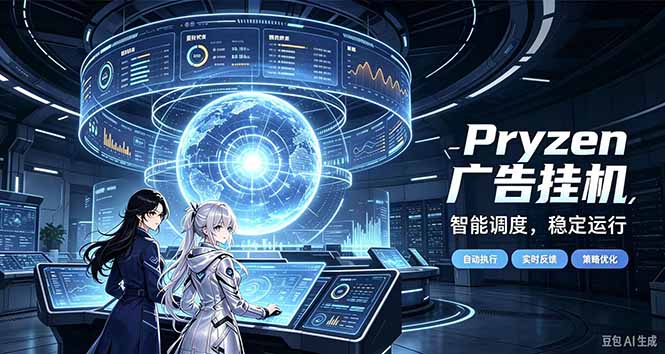 Pryzen广告全自动挂机给自己一个交代，门槛低，零基础小白也可以快速上手-创学资源站