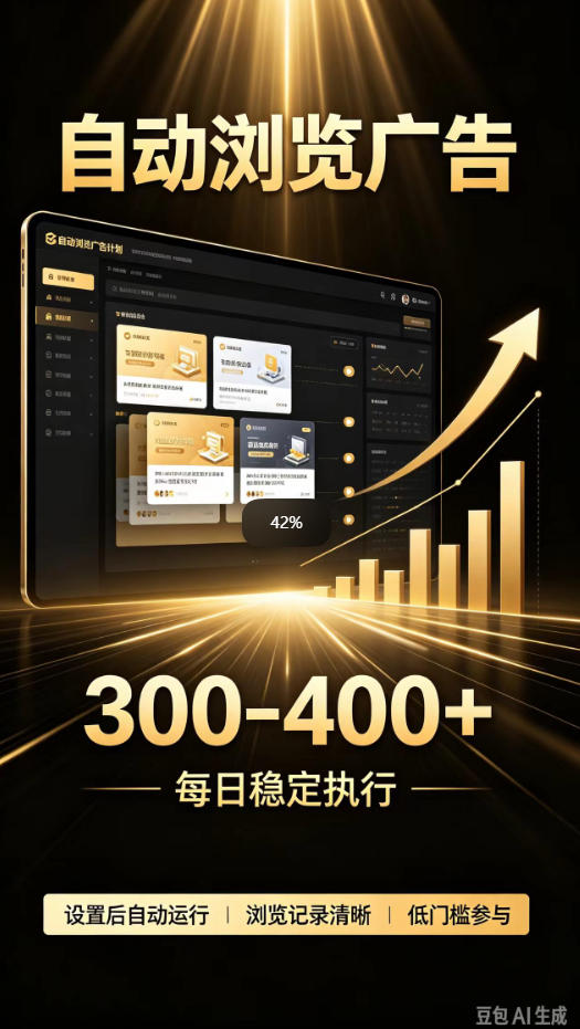 自动浏览广告计划，0门槛副业，日入300-400，躺賺稳定风口项目，无需人工操作，解放双手【揭秘】-创学资源站