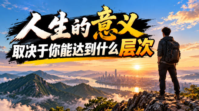 某公众号付费文章:人生的意义,取决于你能达到什么层次-创学资源站