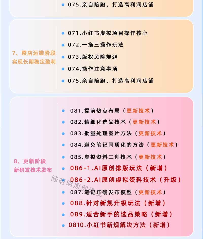 图片[4]-小红书虚拟项目特训班9.0，全面拥抱AI，批量产出原创PPT货源，单品/单店纯利润几万到几十W-创学资源站