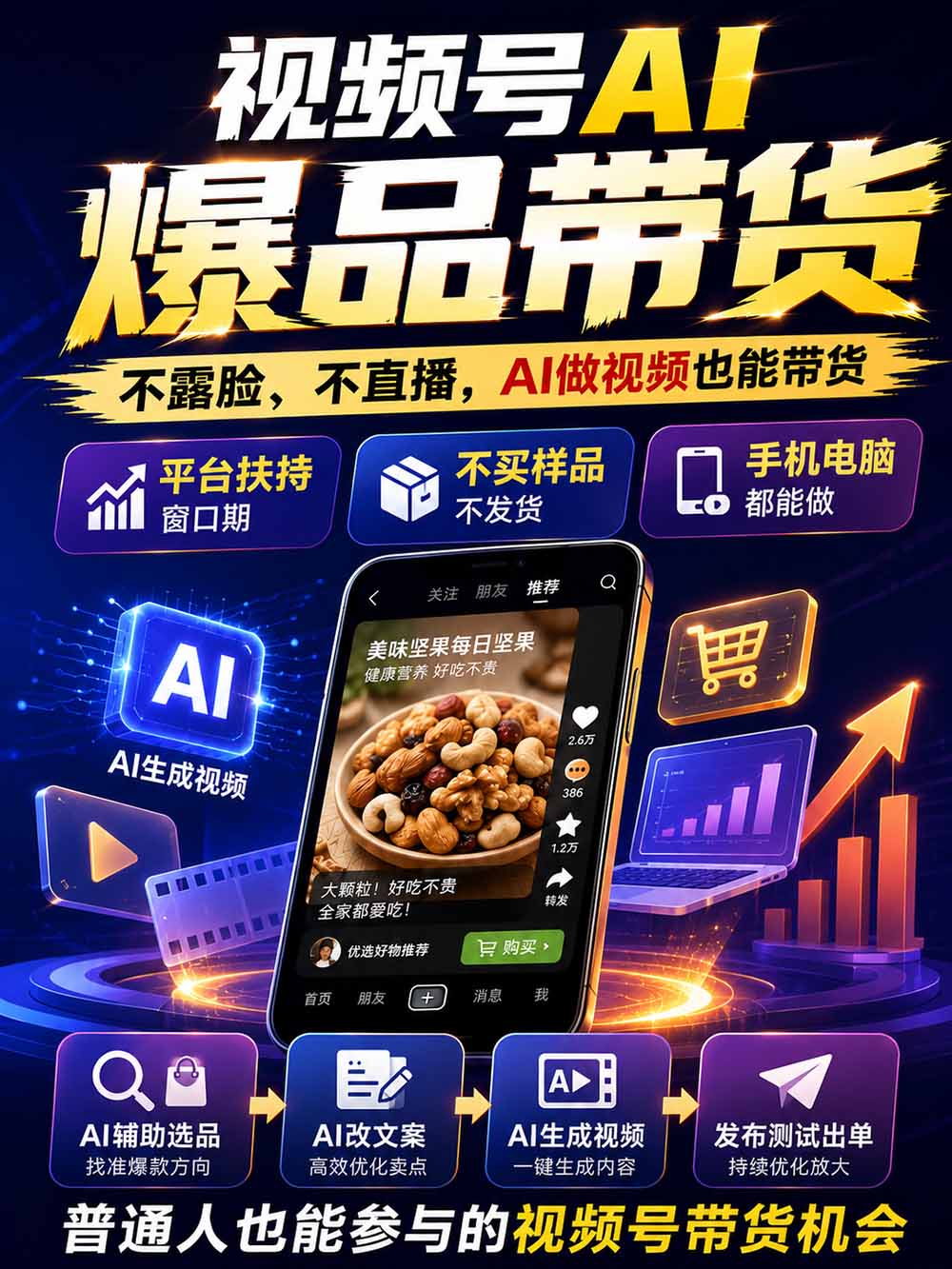 图片[2]-2026视频号AI爆品带货训练营-9月开课｜不露脸不直播，AI做视频发视频号，有人下单，你赚佣金，轻松单日佣金1000+-创学资源站